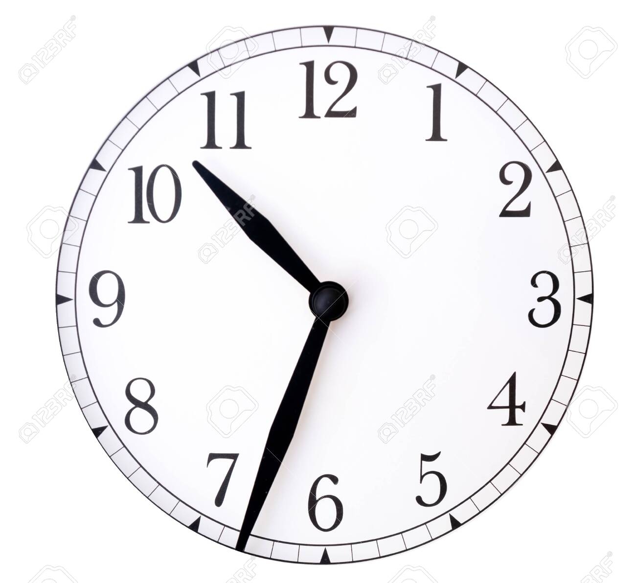 Clock Face And Hands On White Background Blank Clock Face With Hour Minute And Second Hands Isolated On White Background Just Set Your Own Time Stock Photo Picture And Royalty Free Image 