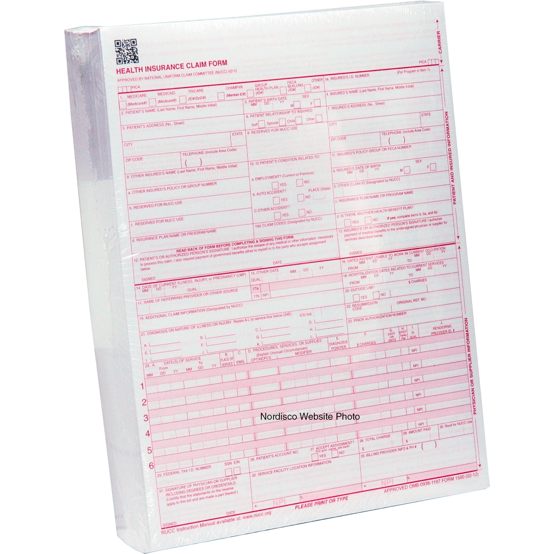 Cms 1500 Form Printable NextDayLabels CMS 1500 HCFA 1500 Insurance Claim Forms Laser Ink Jet Compatible New Version 02 12 Letter Size 8 12 Cms 1500 Form Printable NextDayLabels CMS 1500 HCFA 1500 Insurance Claim Forms Laser Ink Jet Compatible New Version 02 12 Letter Size 8 12