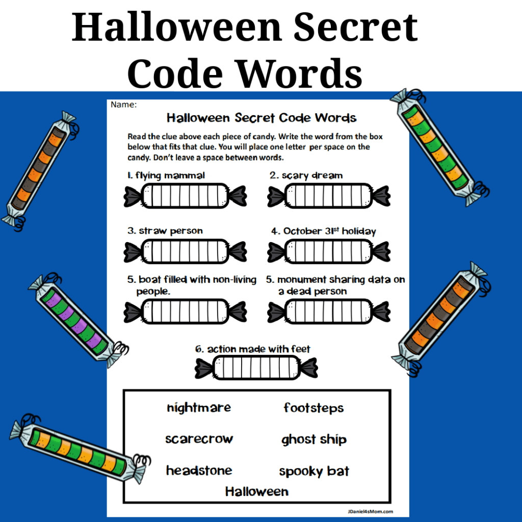 halloween fun decoder printable pages