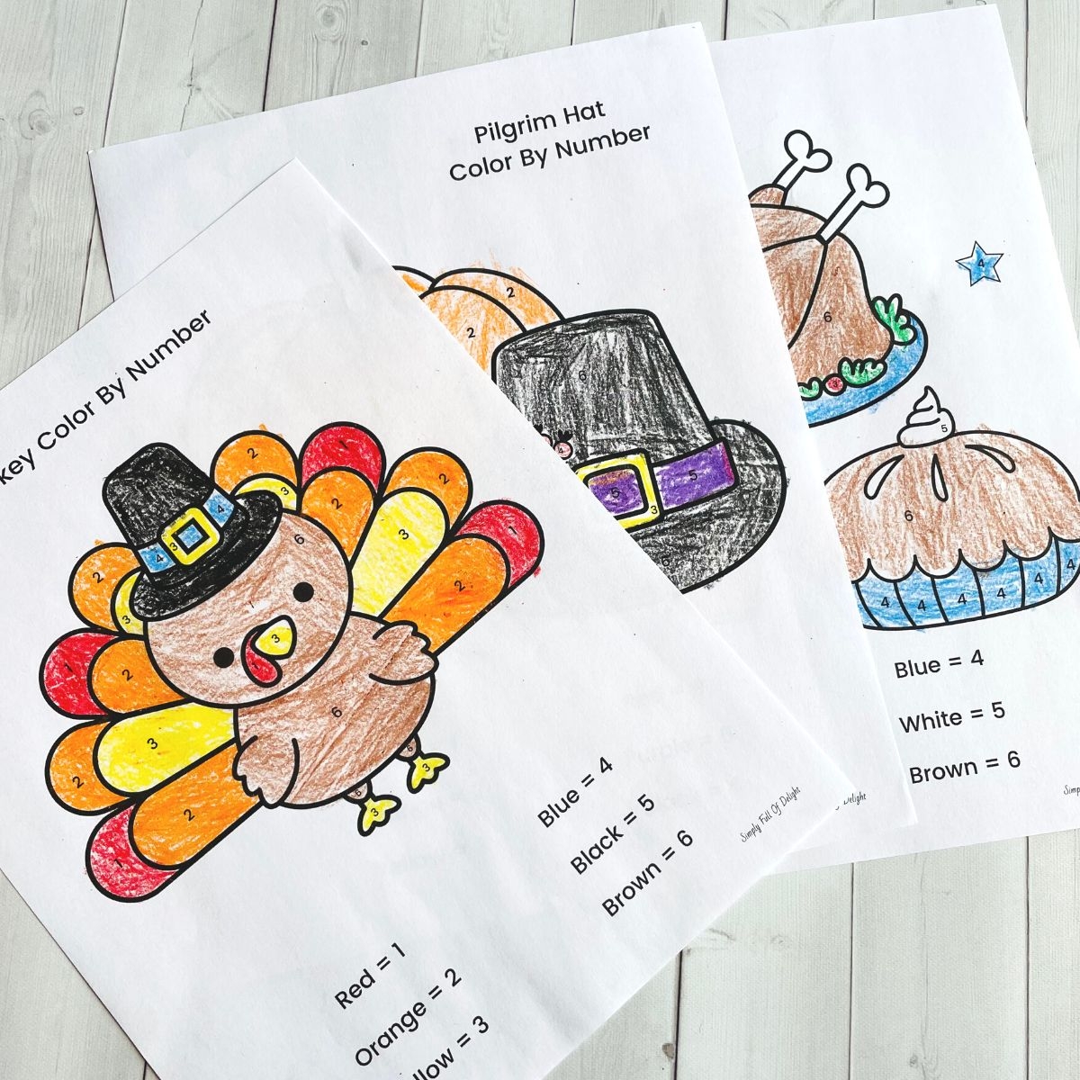 thanksgiving color by number printables thanksgiving color by number printables