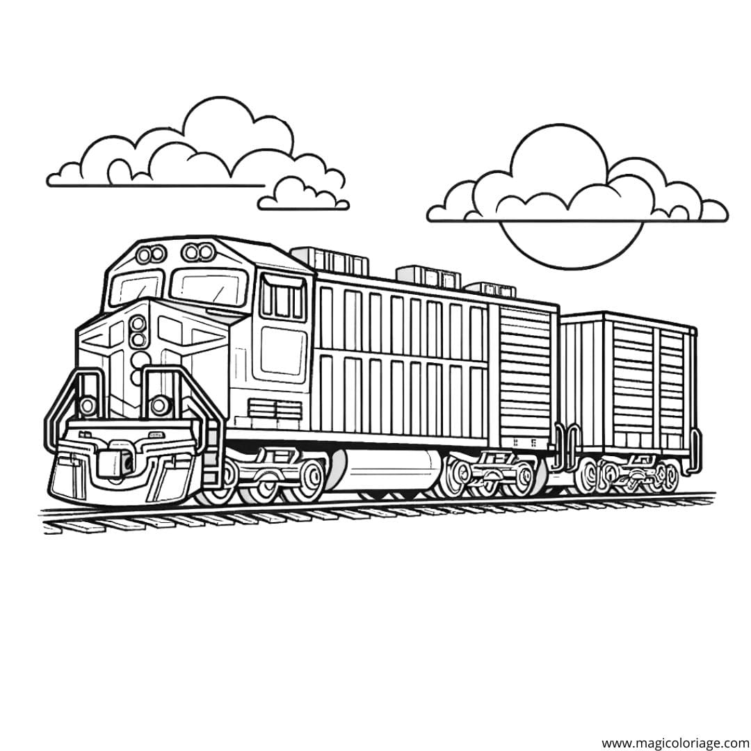 train printable coloring pages