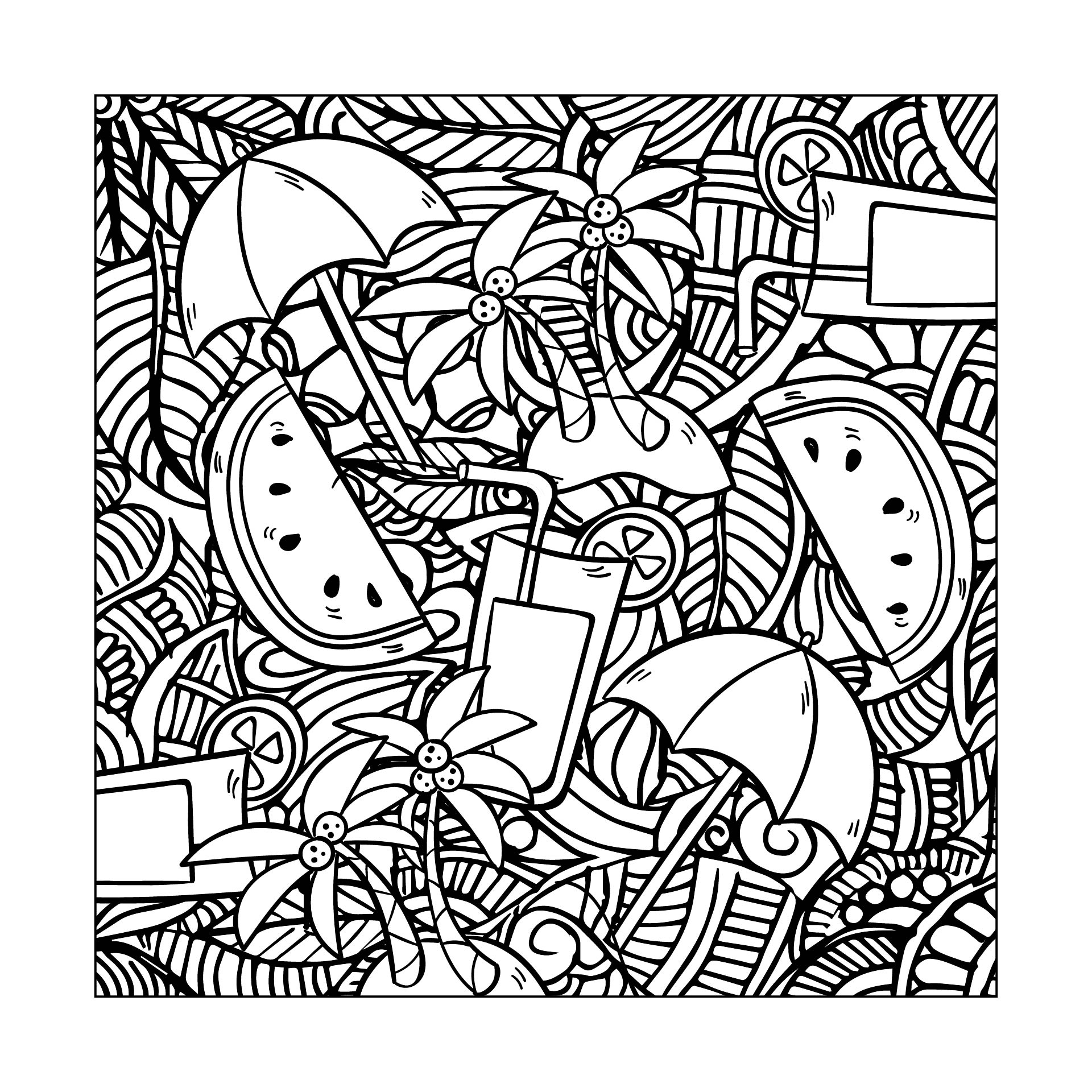 Coloring Pages Doodle Art 10 Free PDF Printables Printablee