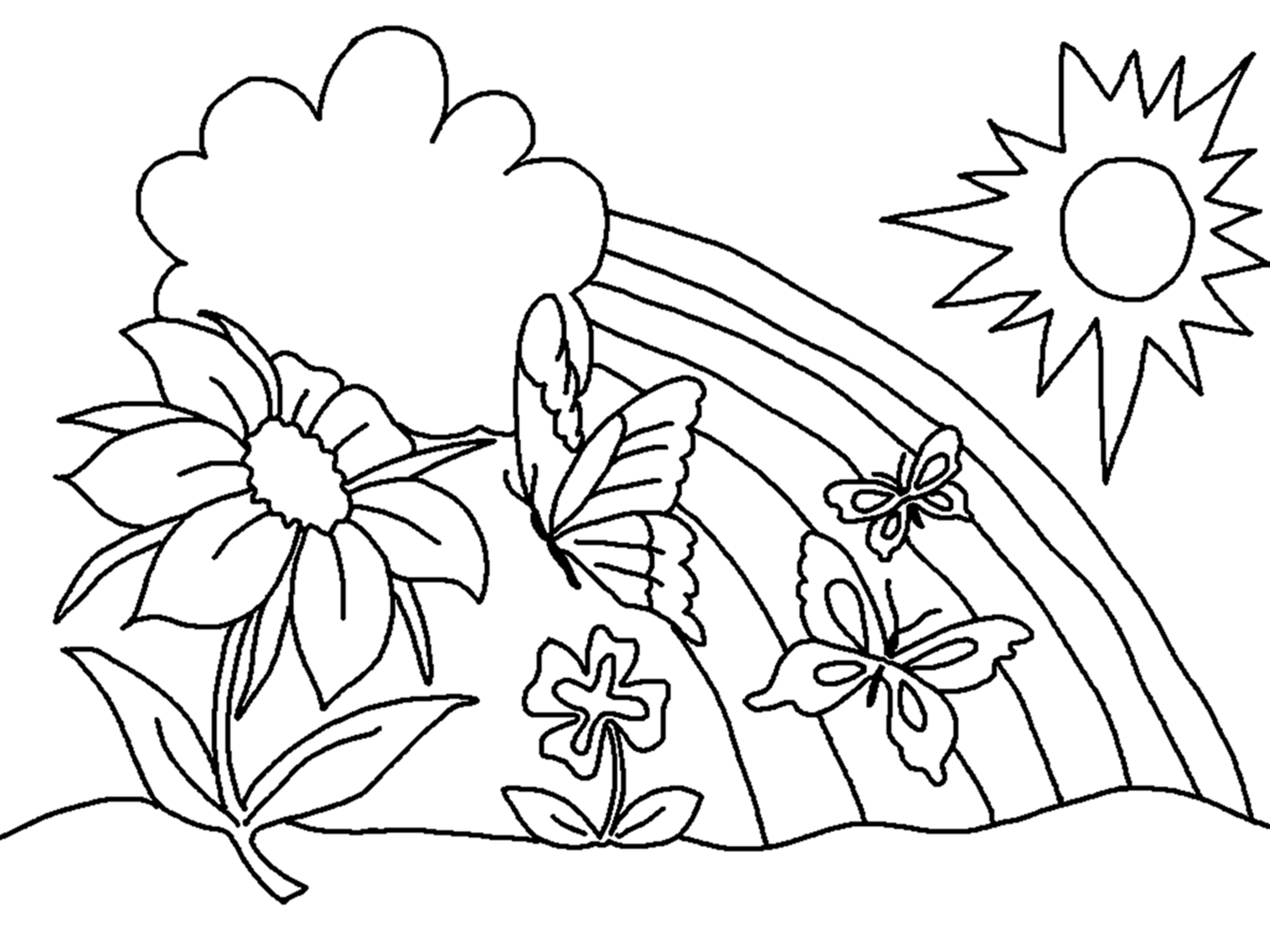 free printable flowers coloring pages