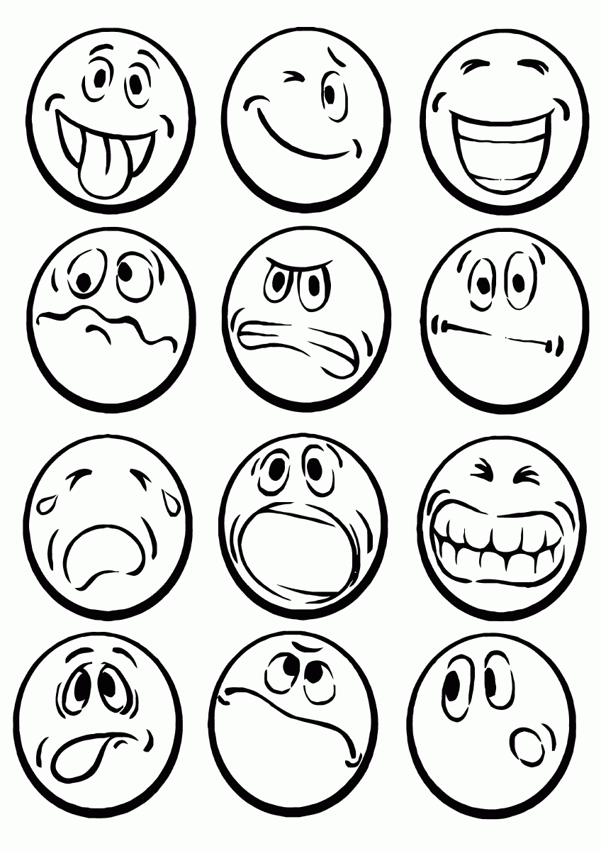 Coloring Pages Emotions Astonishing Photo Inspirations To 