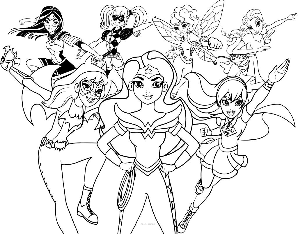 printable superhero coloring pages free
