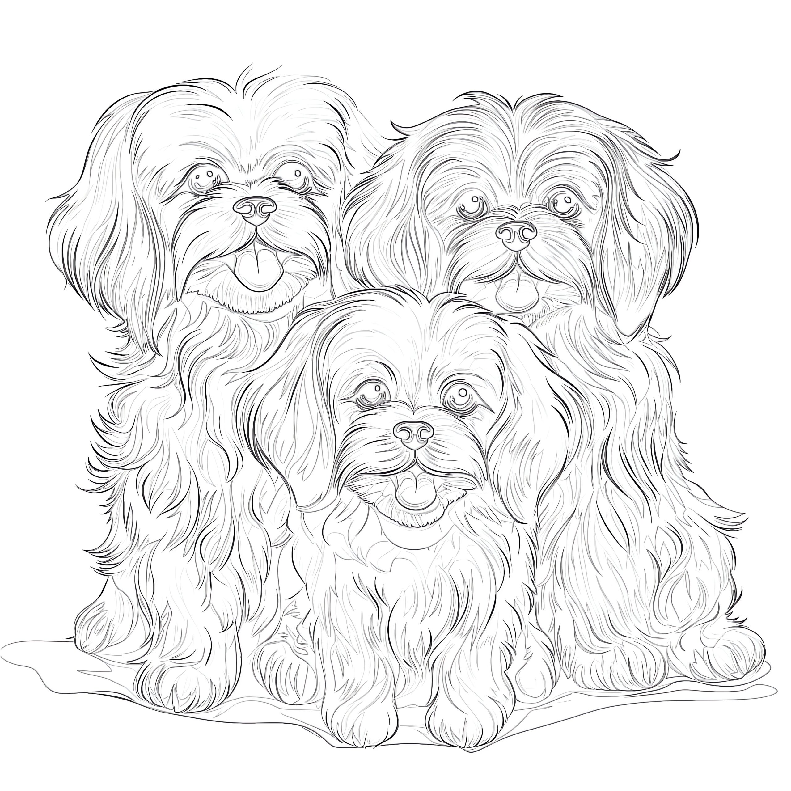printable coloring pages of dogs