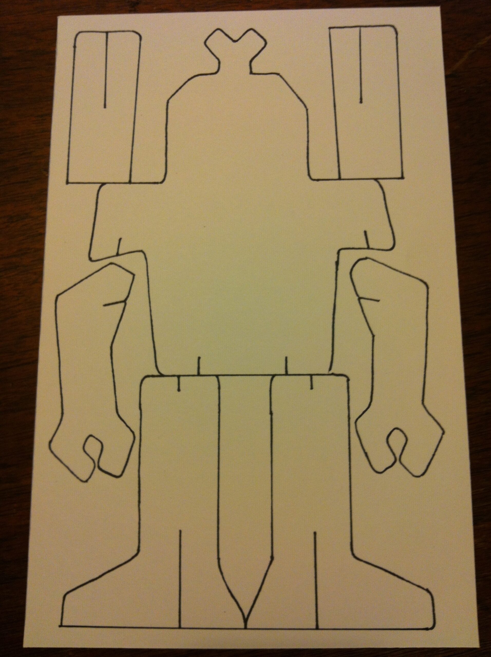 Colour Cut U0026 Build This Robot Free Printable SUMMER OF FUNNER