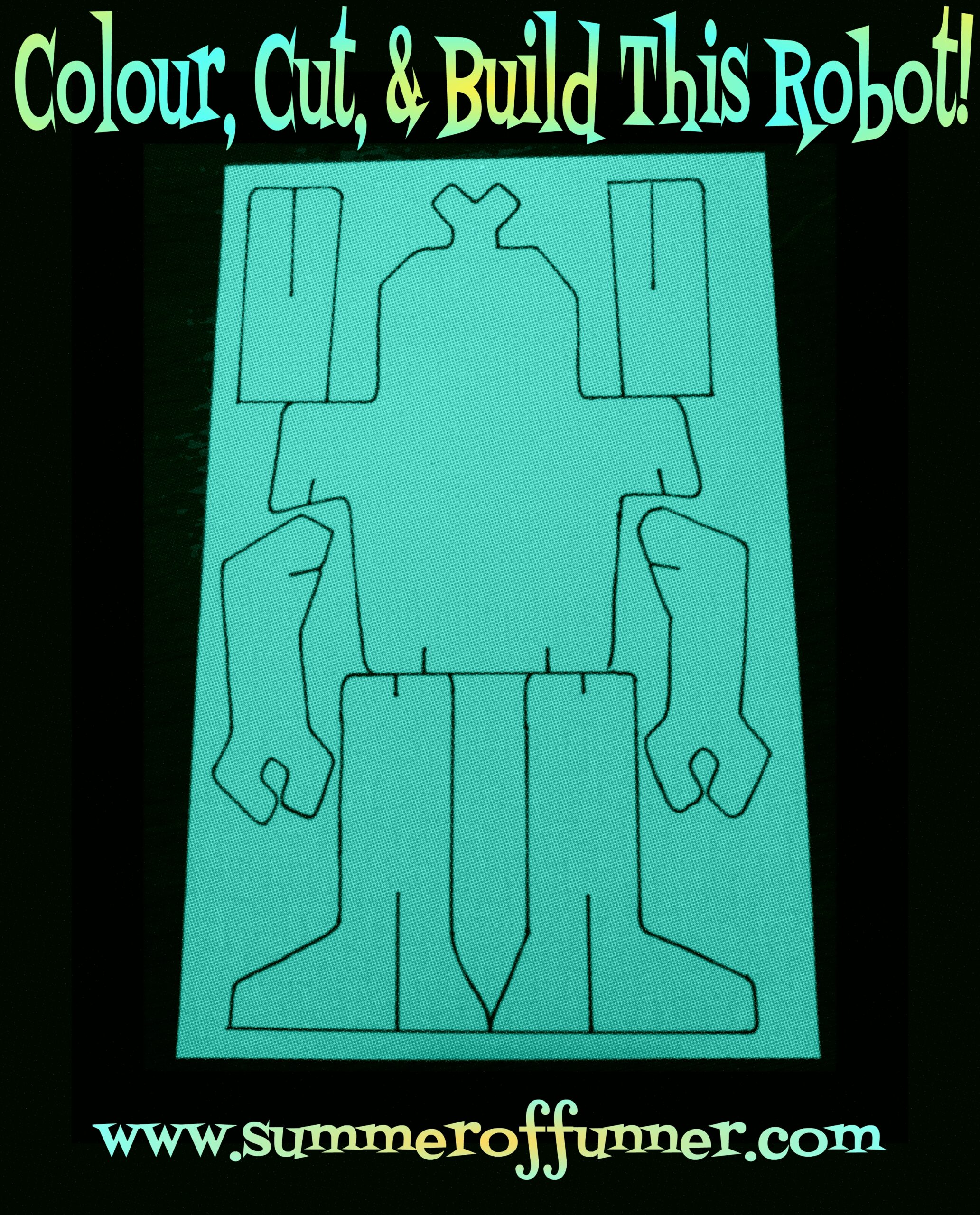 free printable robot cut outs