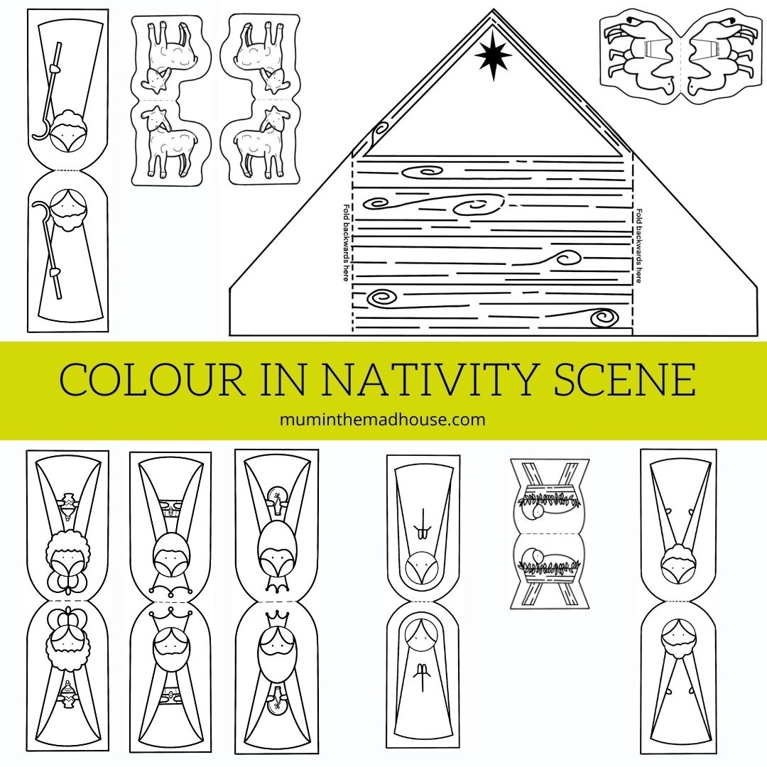 free printable nativity scene patterns