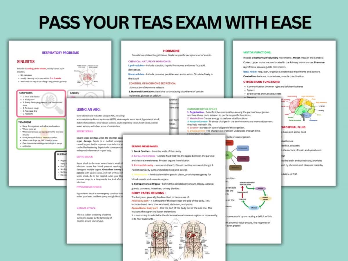 Complete ATI Teas 7 Study Guide 2024 Updated ATI TEAS 7 Study 