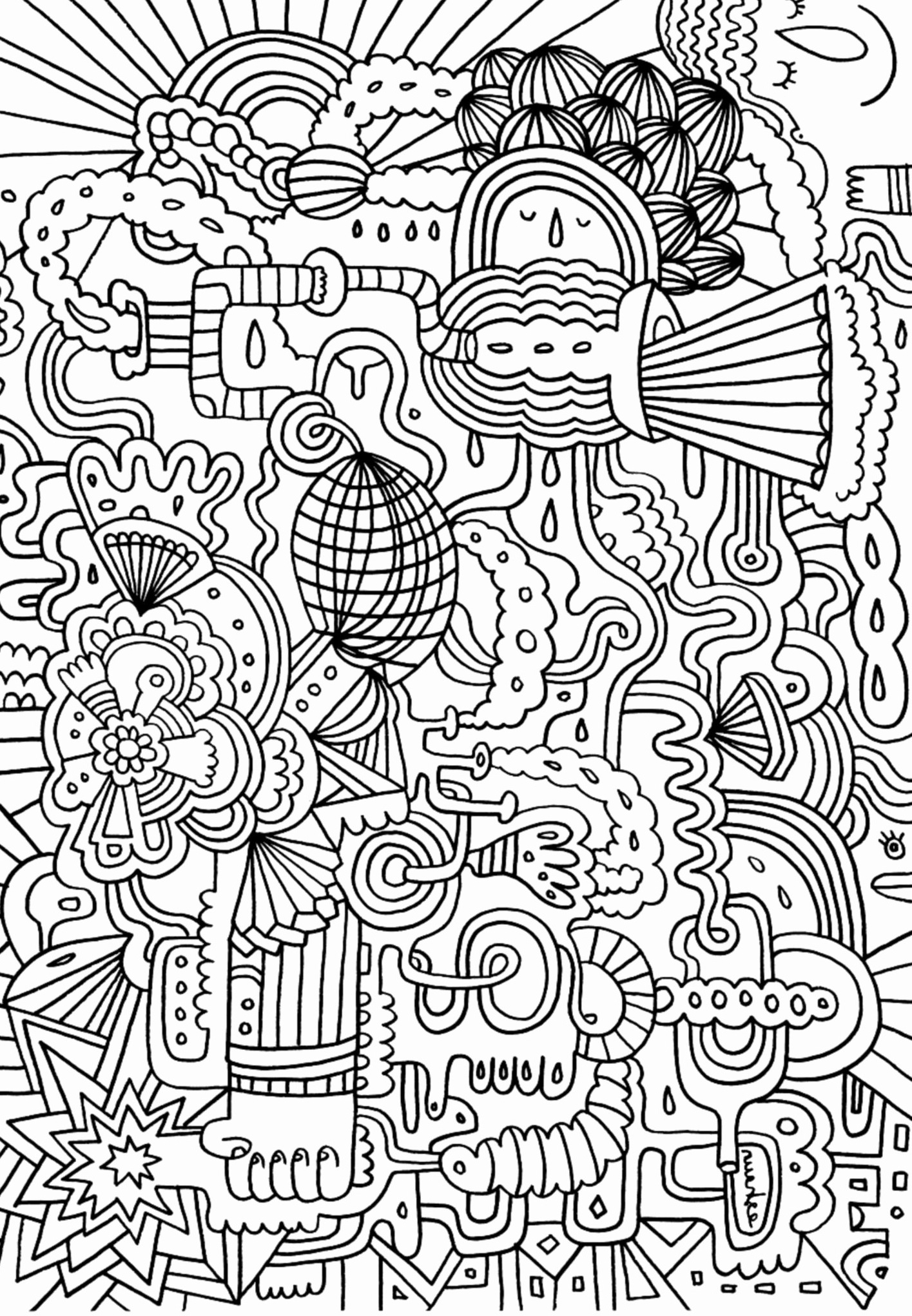 Complex Coloring Pages For Teens And Adults Best Coloring Pages For Kids