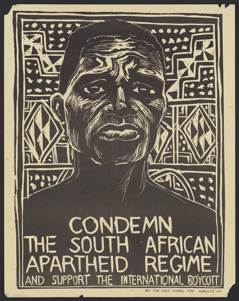 Condemn The South African Apartheid Regime And Support The 