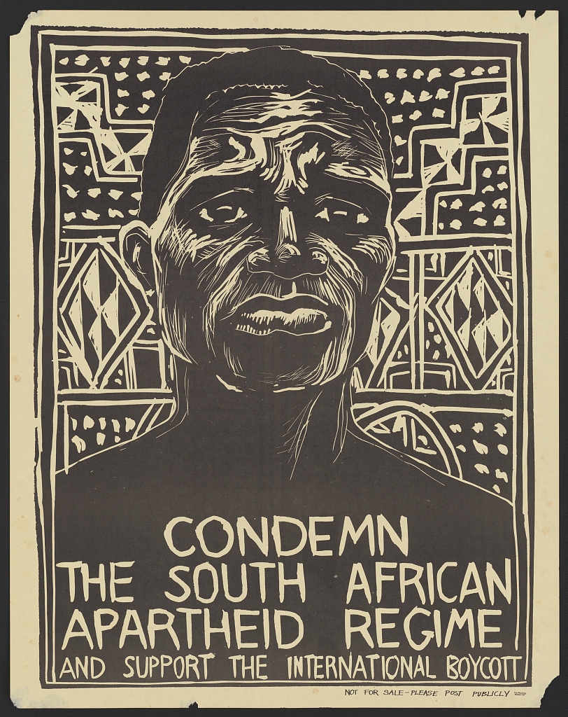 Condemn The South African Apartheid Regime And Support The 