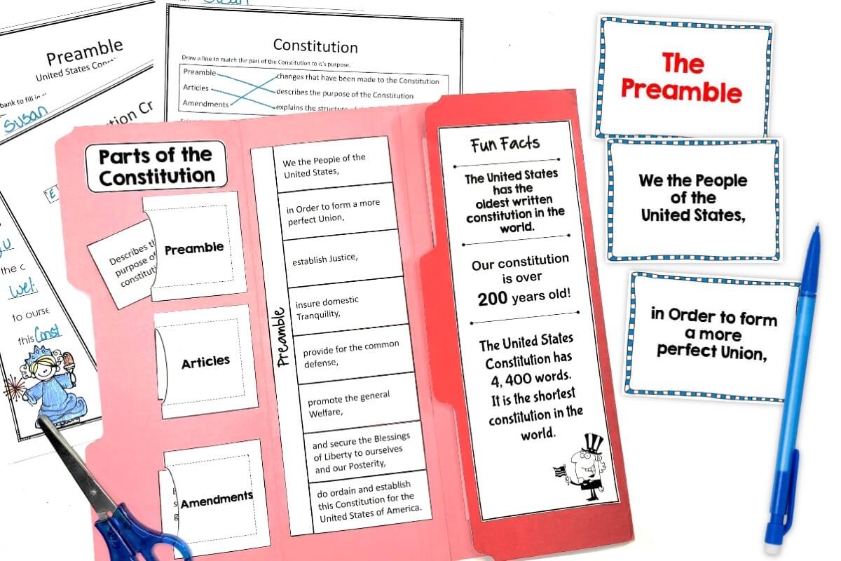 kid friendly constitution printable