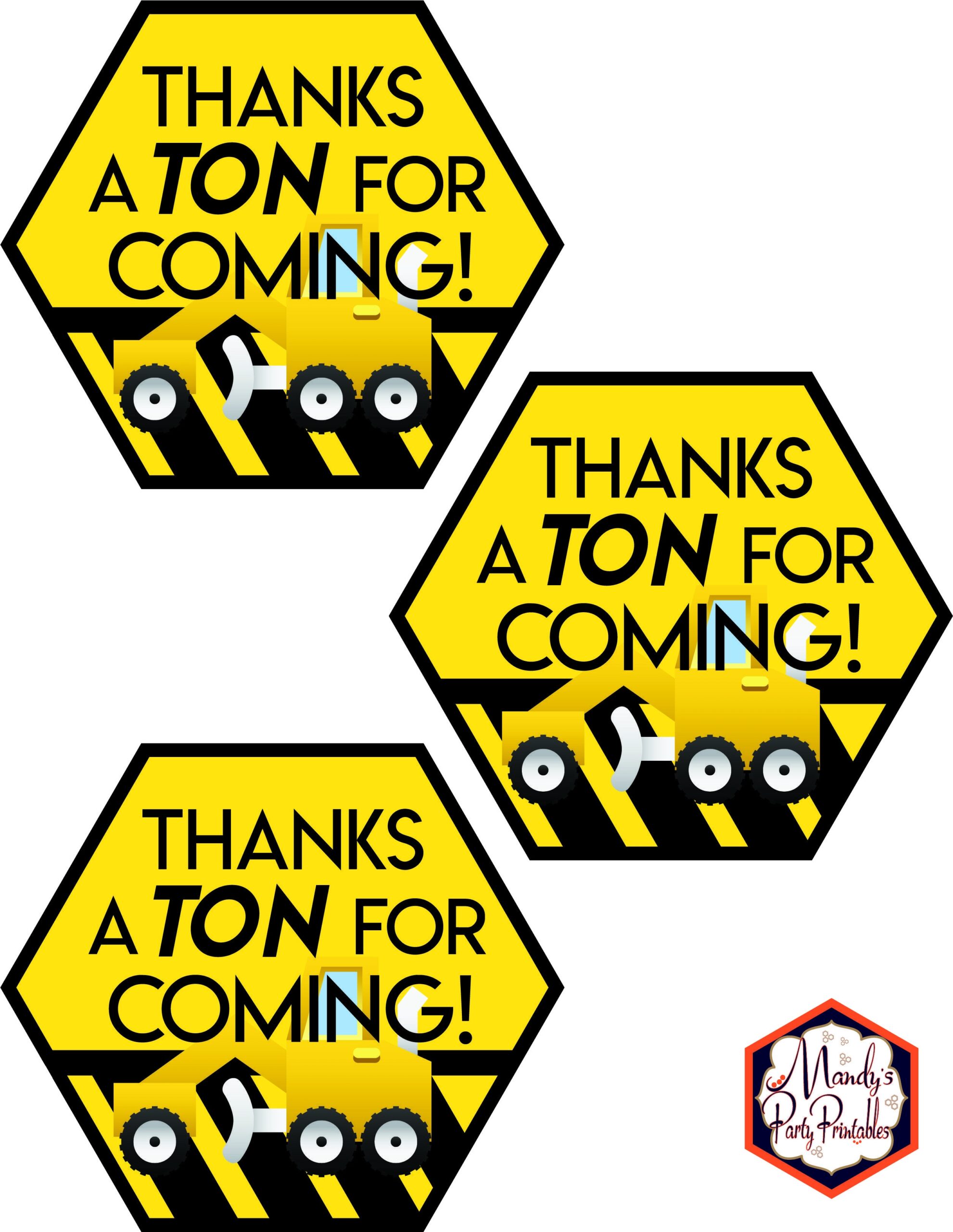 Construction Birthday Party Printables Mandys Party Printables Worksheets Library