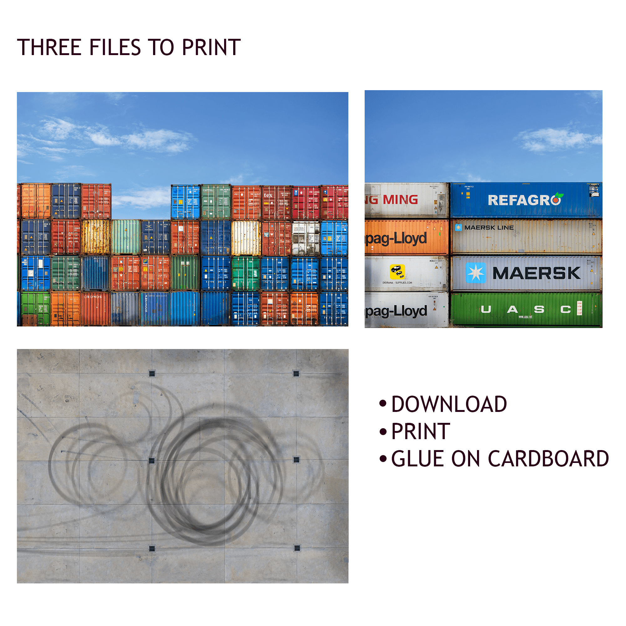 diorama backgrounds free printable