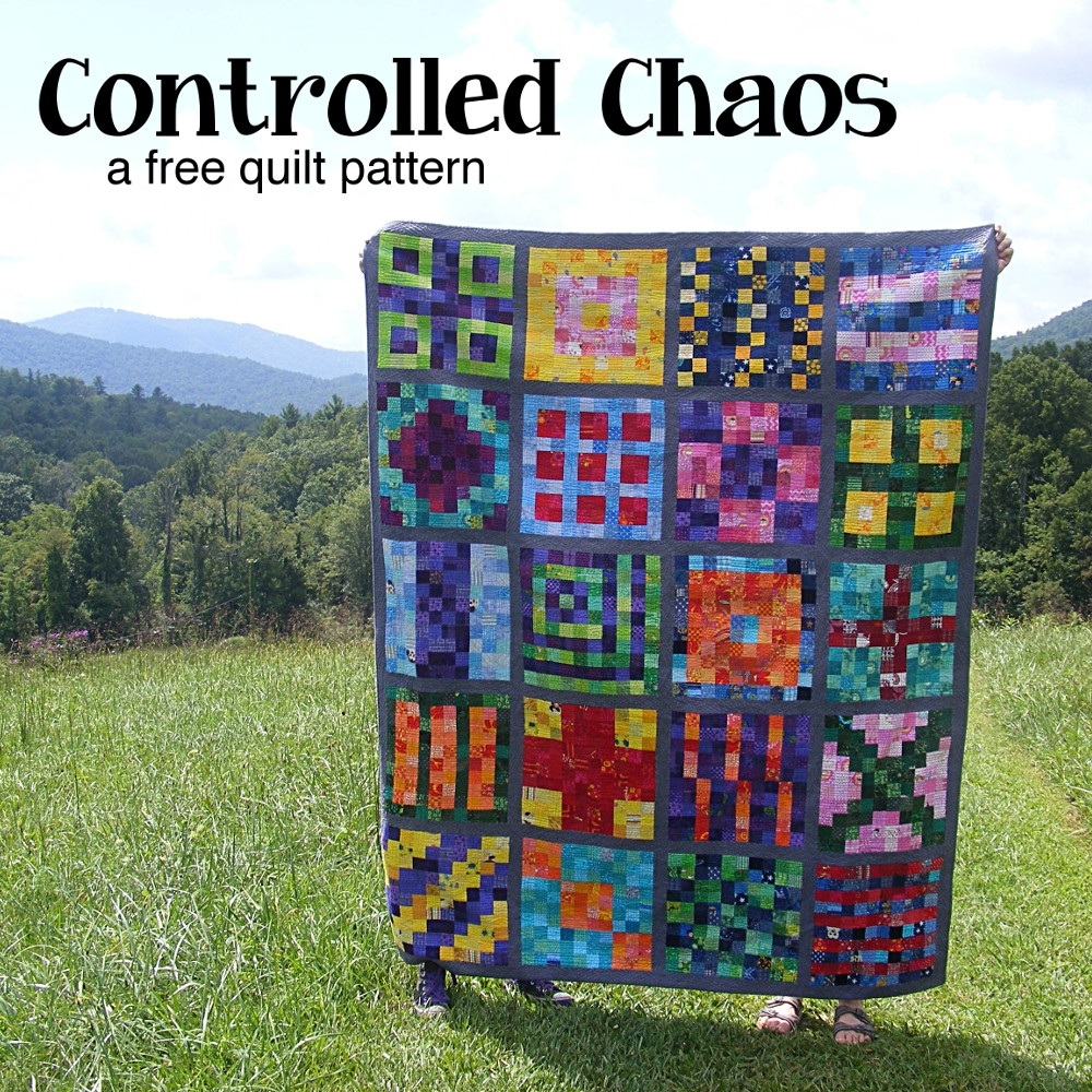 Controlled Chaos A Free Scrap Quilt Pattern Shiny Happy World