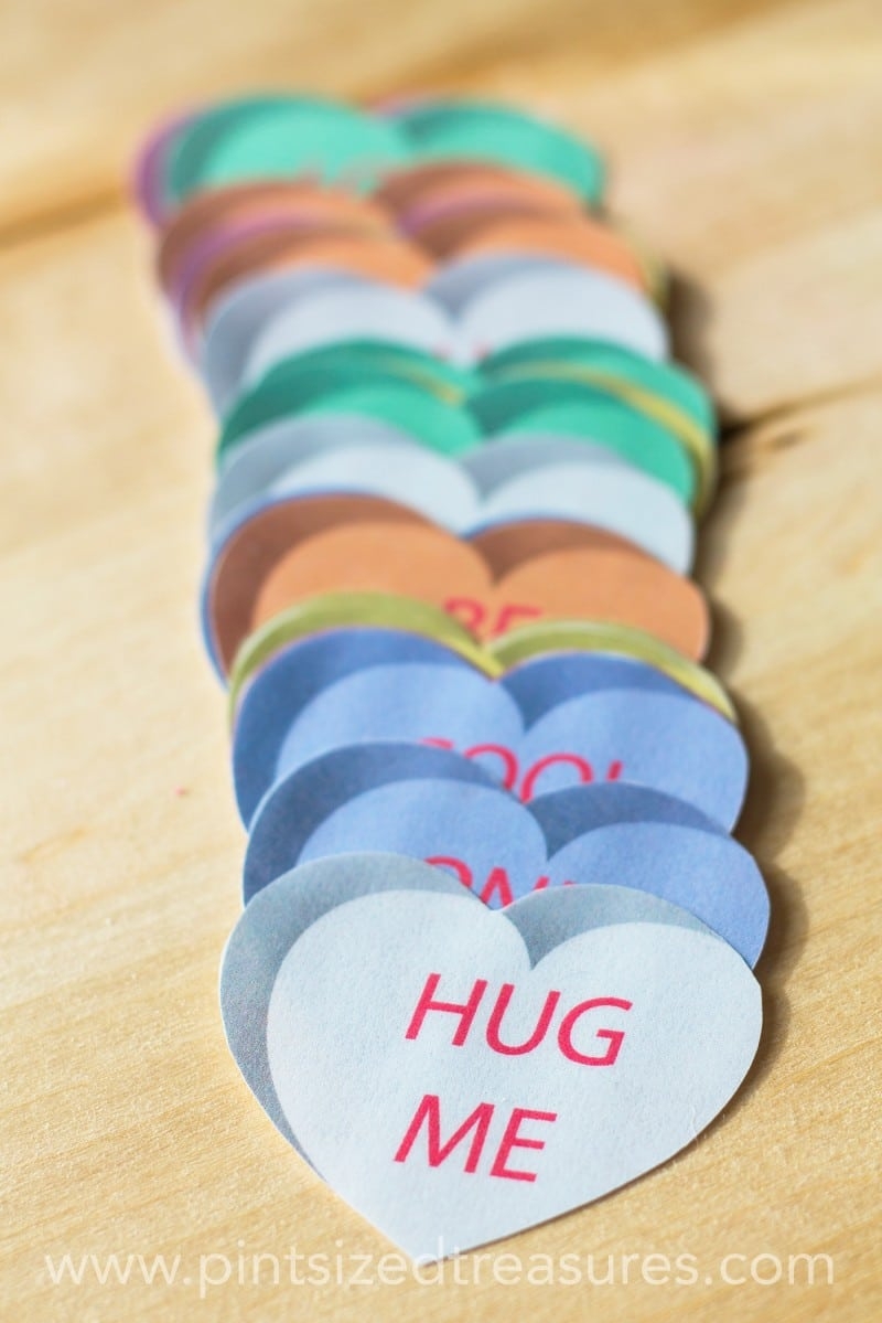 Conversation Hearts Memory Game Pint sized Treasures