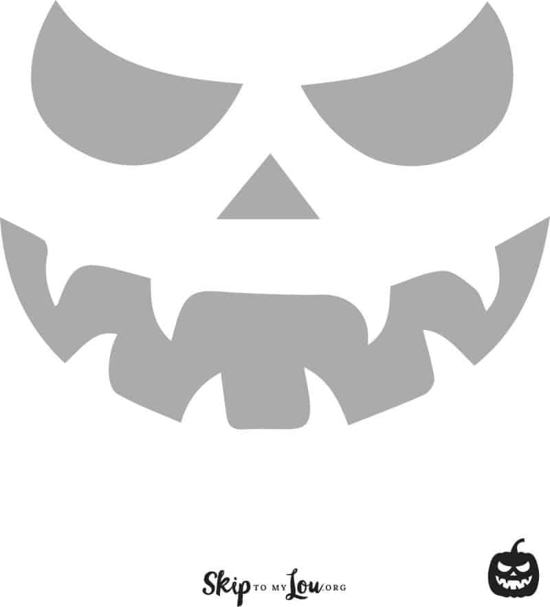 printable scary pumpkin stencils