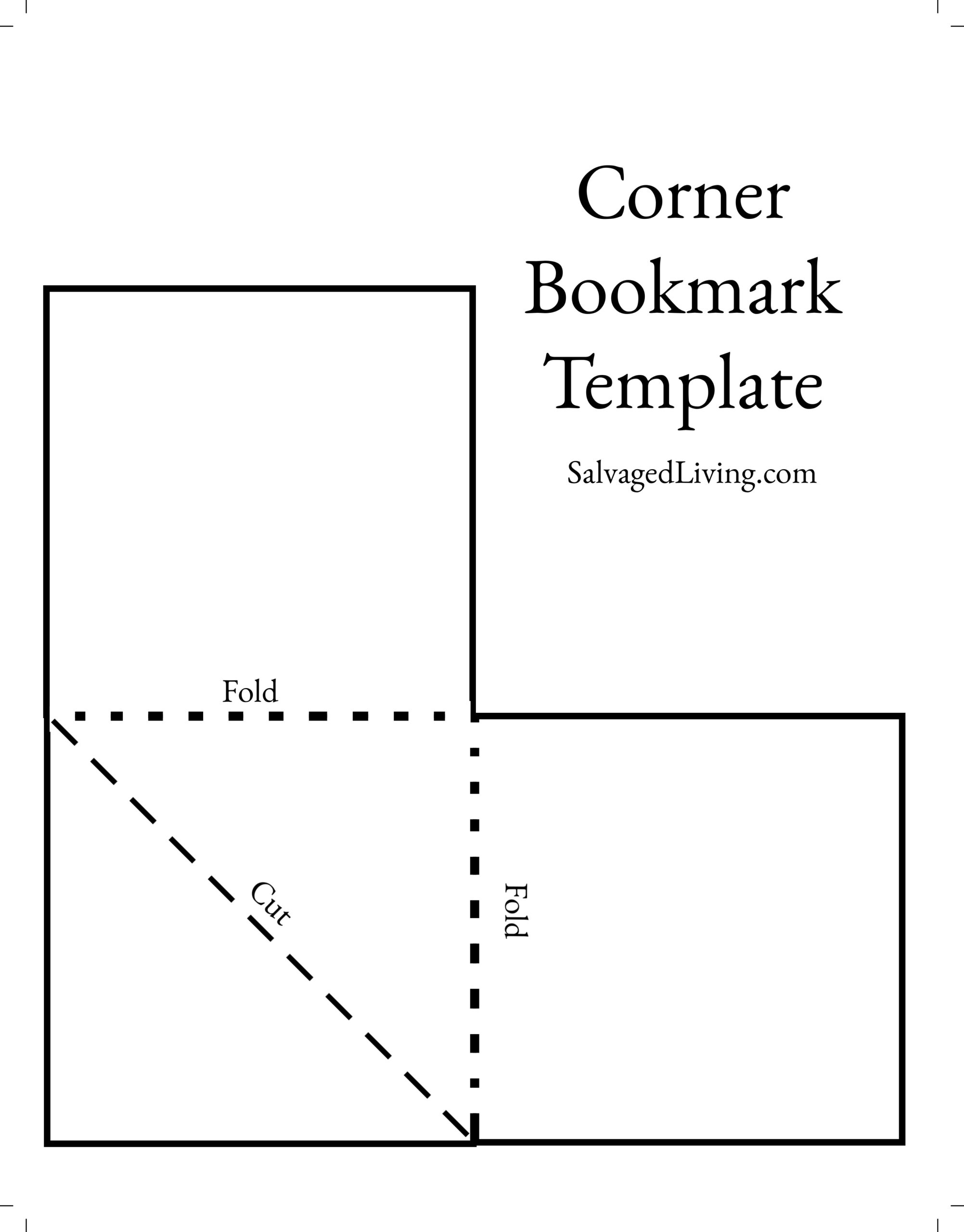 free printable corner bookmarks