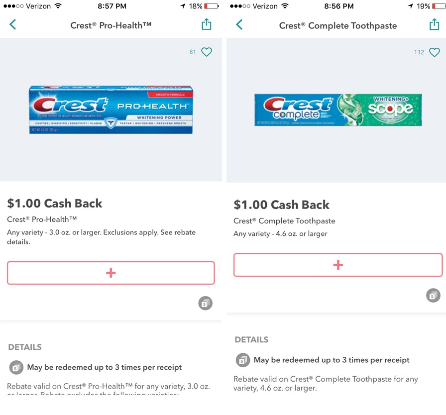 Crest Coupon Ibotta Rebate U003d Free Toothpaste At Walmart Worksheets Library