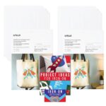 Cricut Printable Iron On Vinyl For Light Fabric Bundle Heat Transfer Paper For Custom Shirt Making Durable HTV Materials For Creating Custom Printable Designs For Bags For Use With Inkjet Printers 