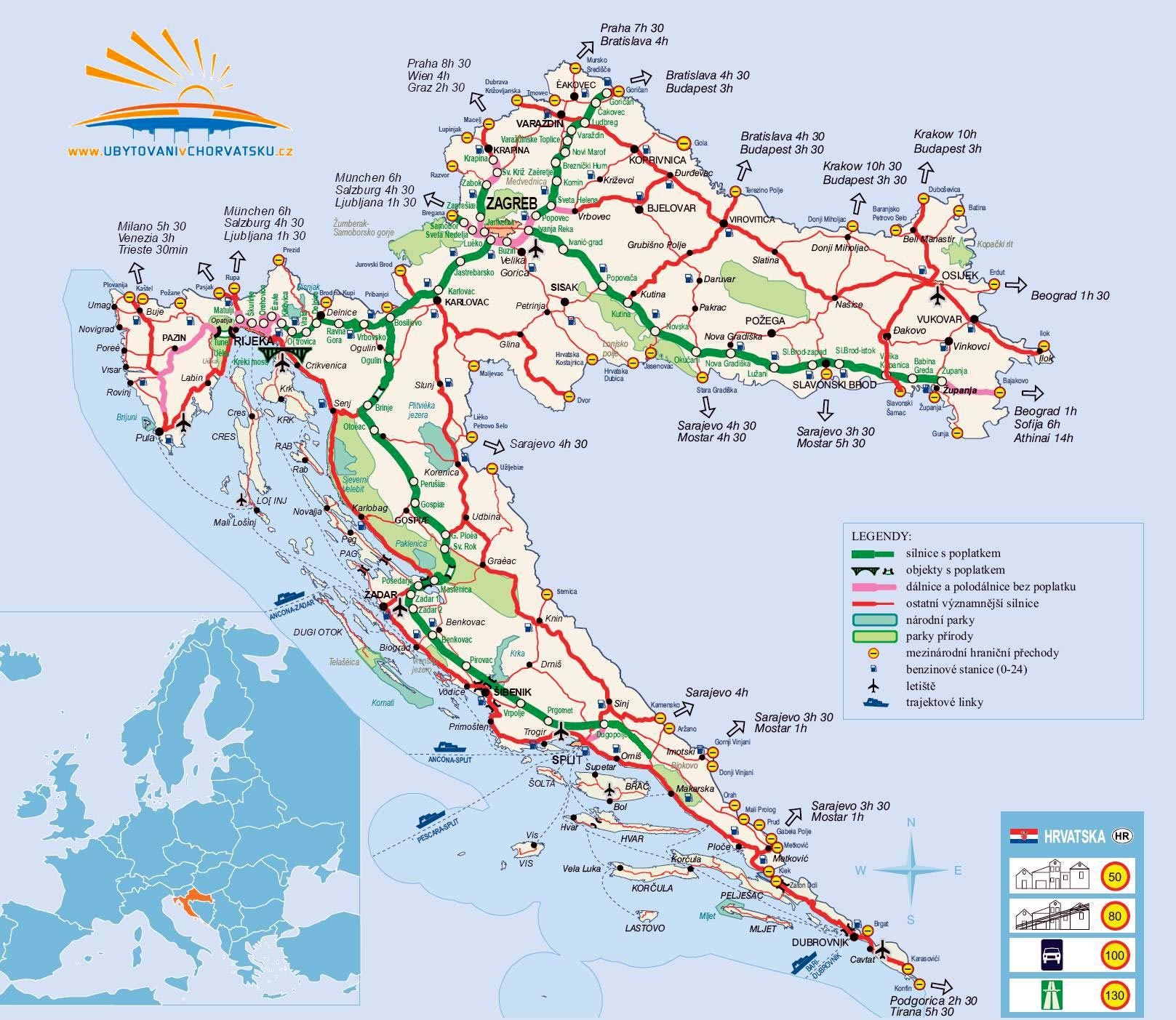 Croatia Maps Printable Maps Of Croatia For Download