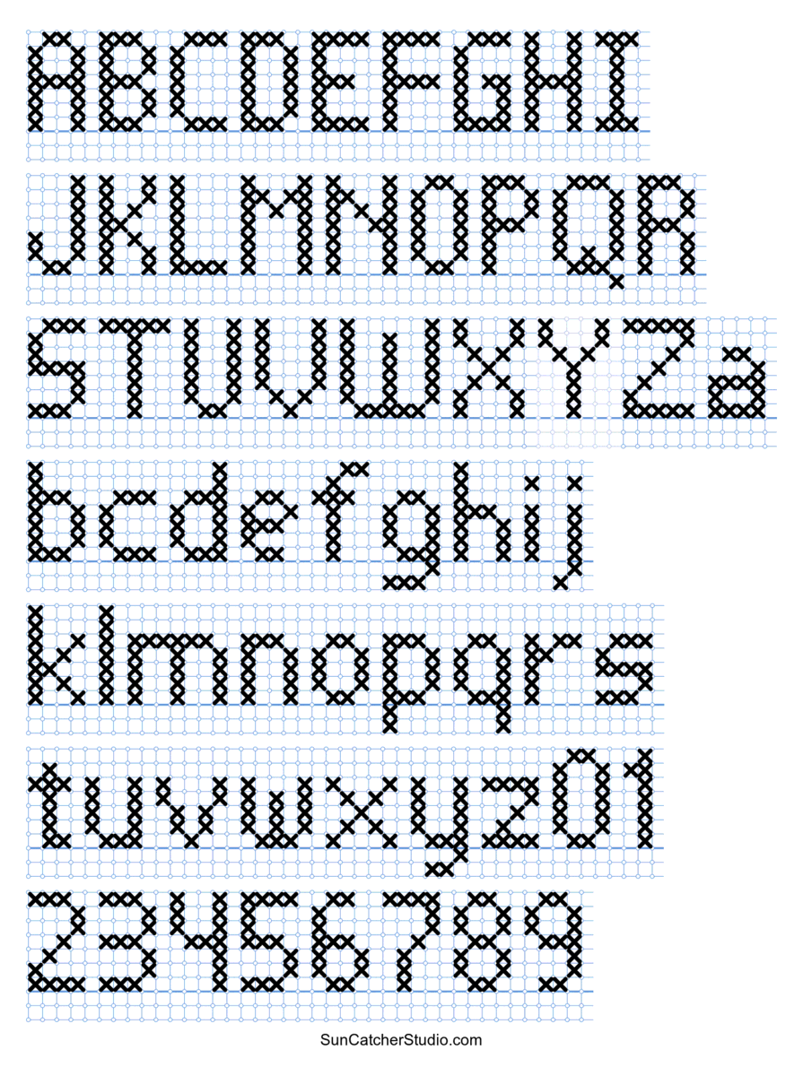 Cross Stitch Letters Generator And Alphabet Font Patterns Free Printables Monograms Design Tools Patterns U0026 DIY Projects