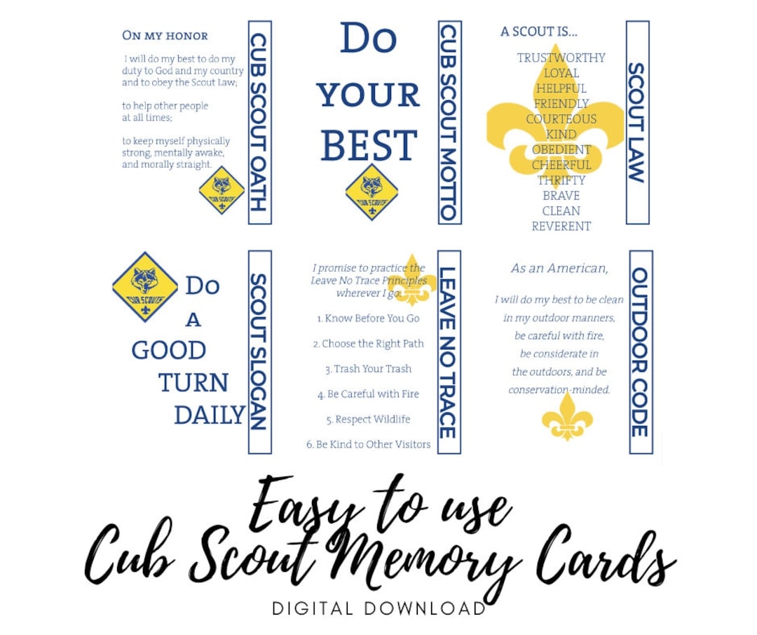 cub scout oath printable