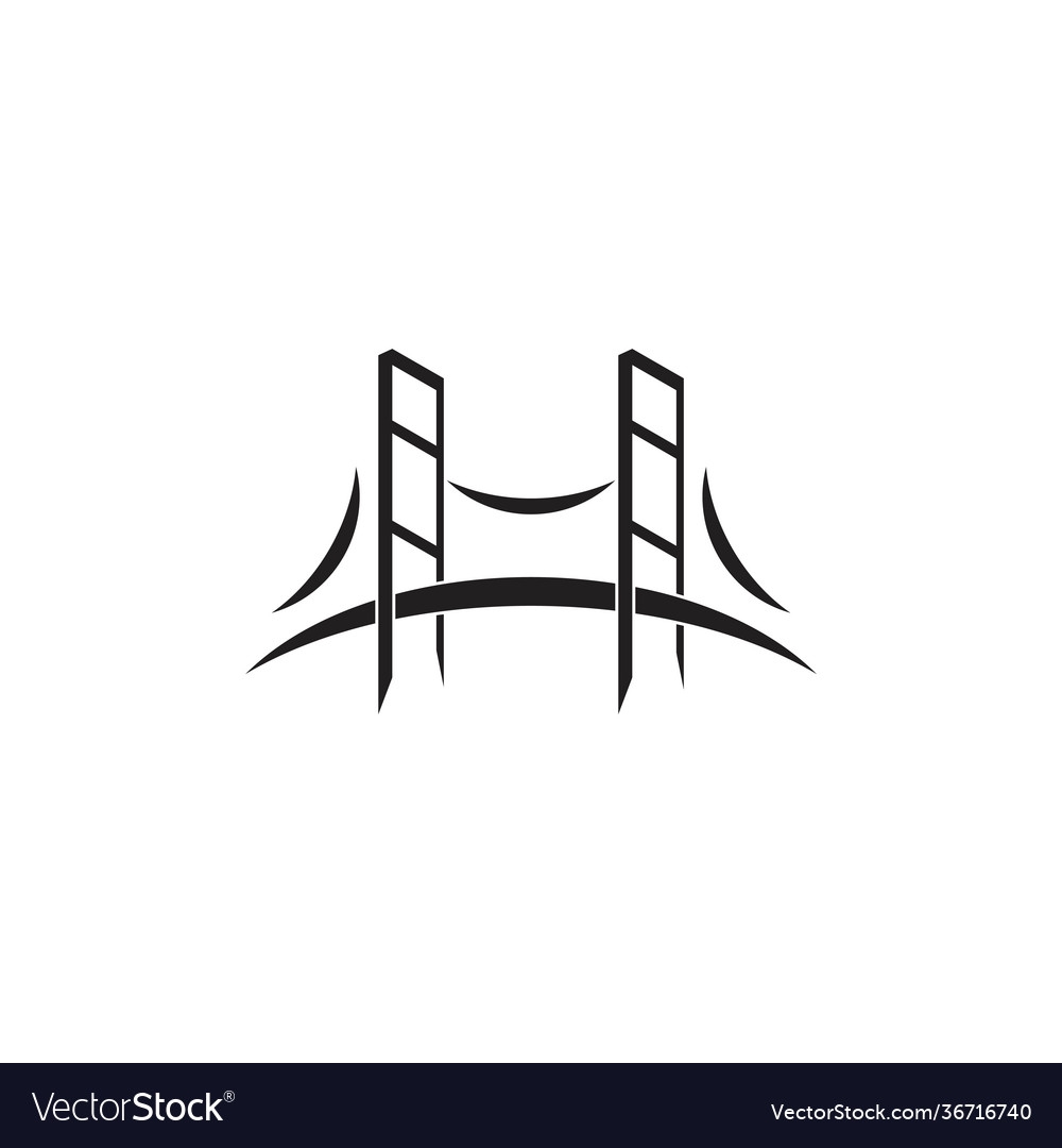 Curves Geometric Bridge Symbol Logo Royalty Free Vector Curves Geometric Bridge Symbol Logo Royalty Free Vector
