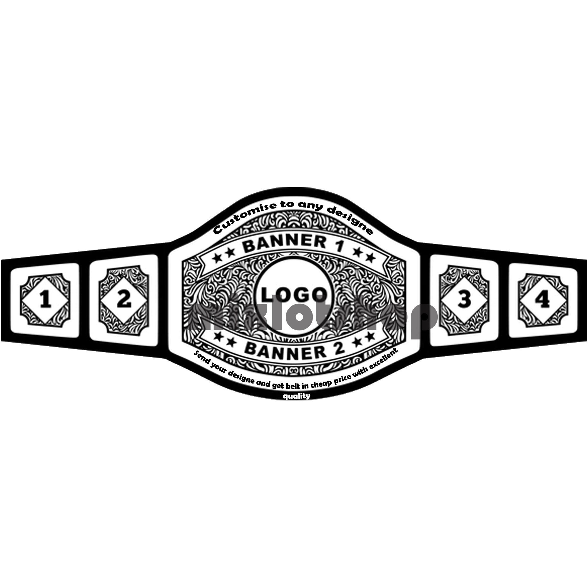 Custom Design Heavy Weight Championship Fight Wrestling Belt 2mm Brass 4mm Brass Zinc Quality With Leather Strap Customize Design