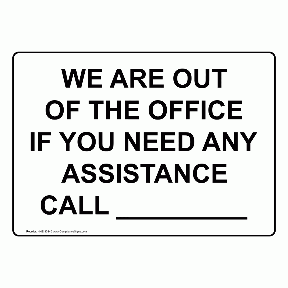 printable office closed signs