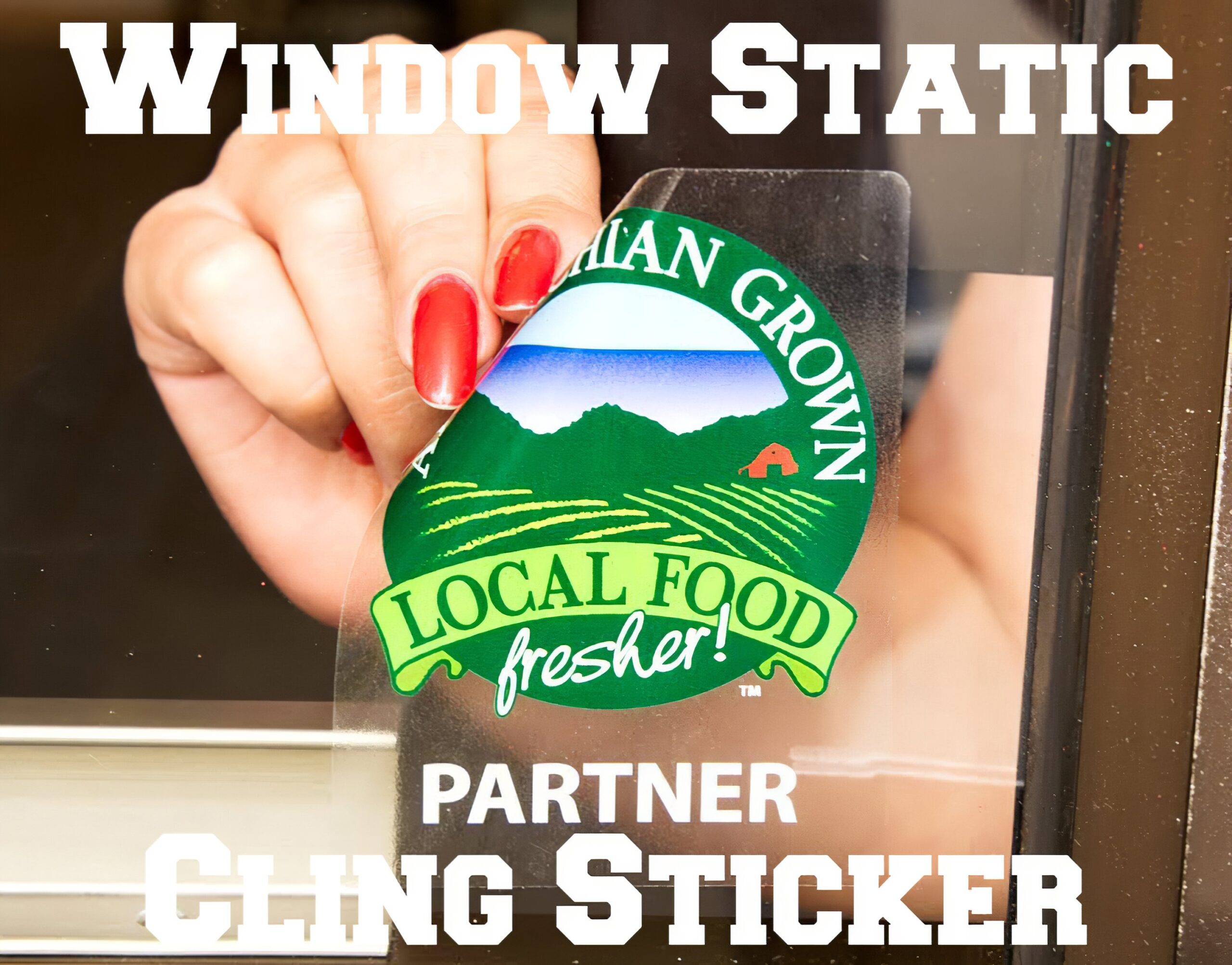 Custom Static Cling Vinyl Sticker Window Printable Decal Clear 