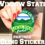 Custom Static Cling Vinyl Sticker Window Printable Decal Clear 