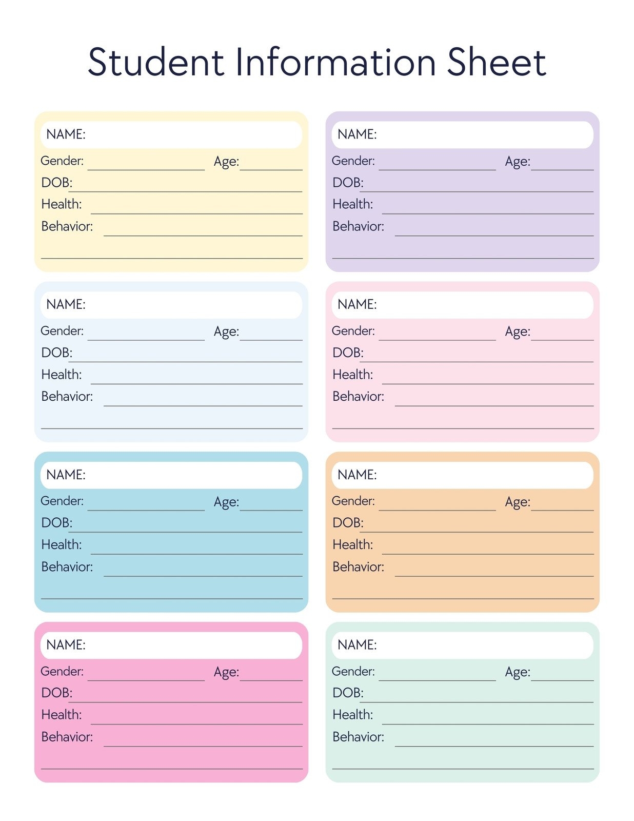 Customize 496 Student Planner Templates Online Canva Worksheets Library