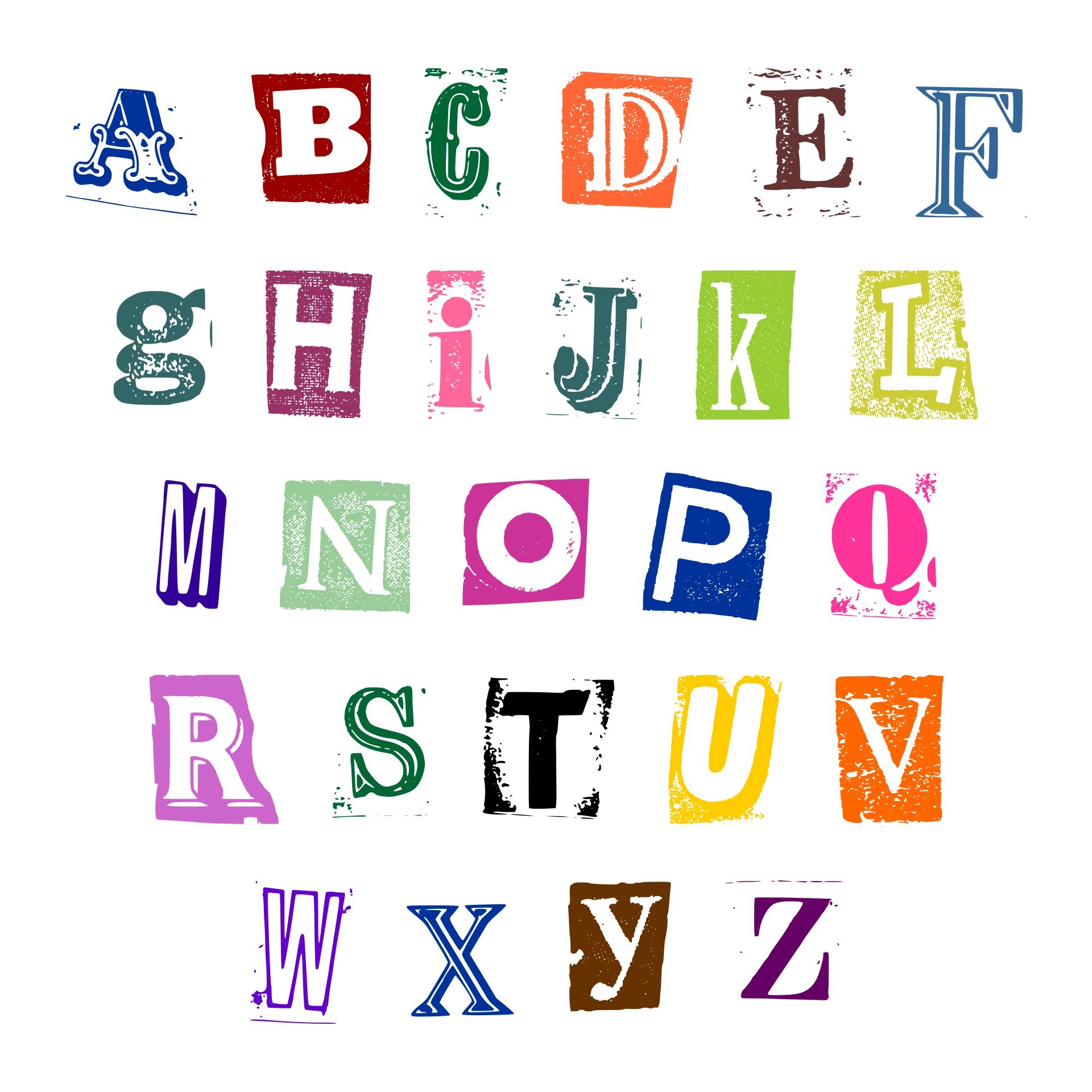 printable letters to cut out
