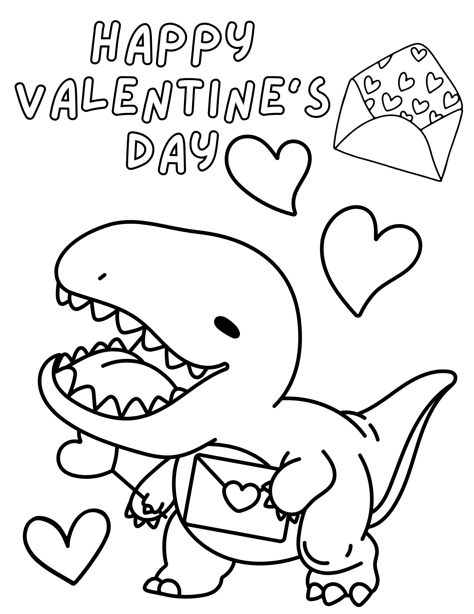 Cute Valentine s Day Coloring Pages Crafty Morning