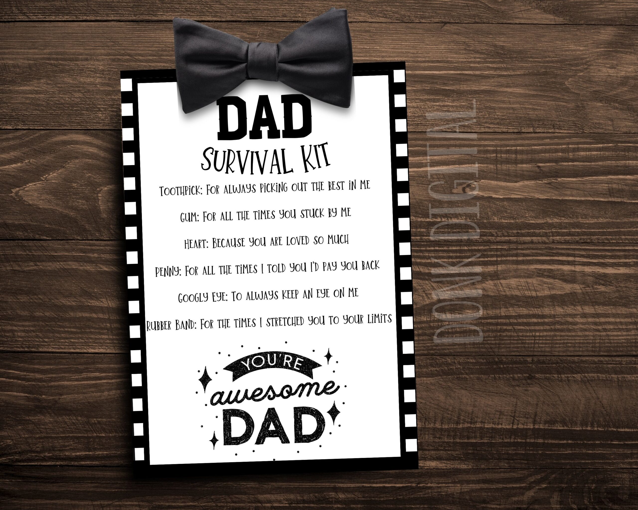 daddy doody kit printables