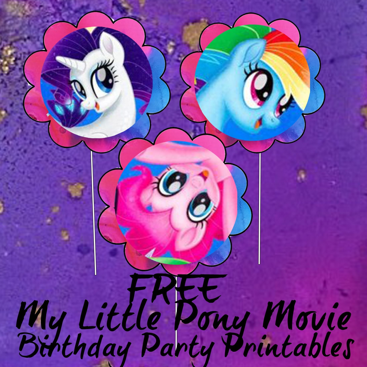 my little pony party printables