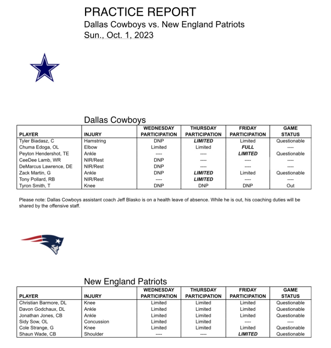 dallas cowboys printable schedule 2019