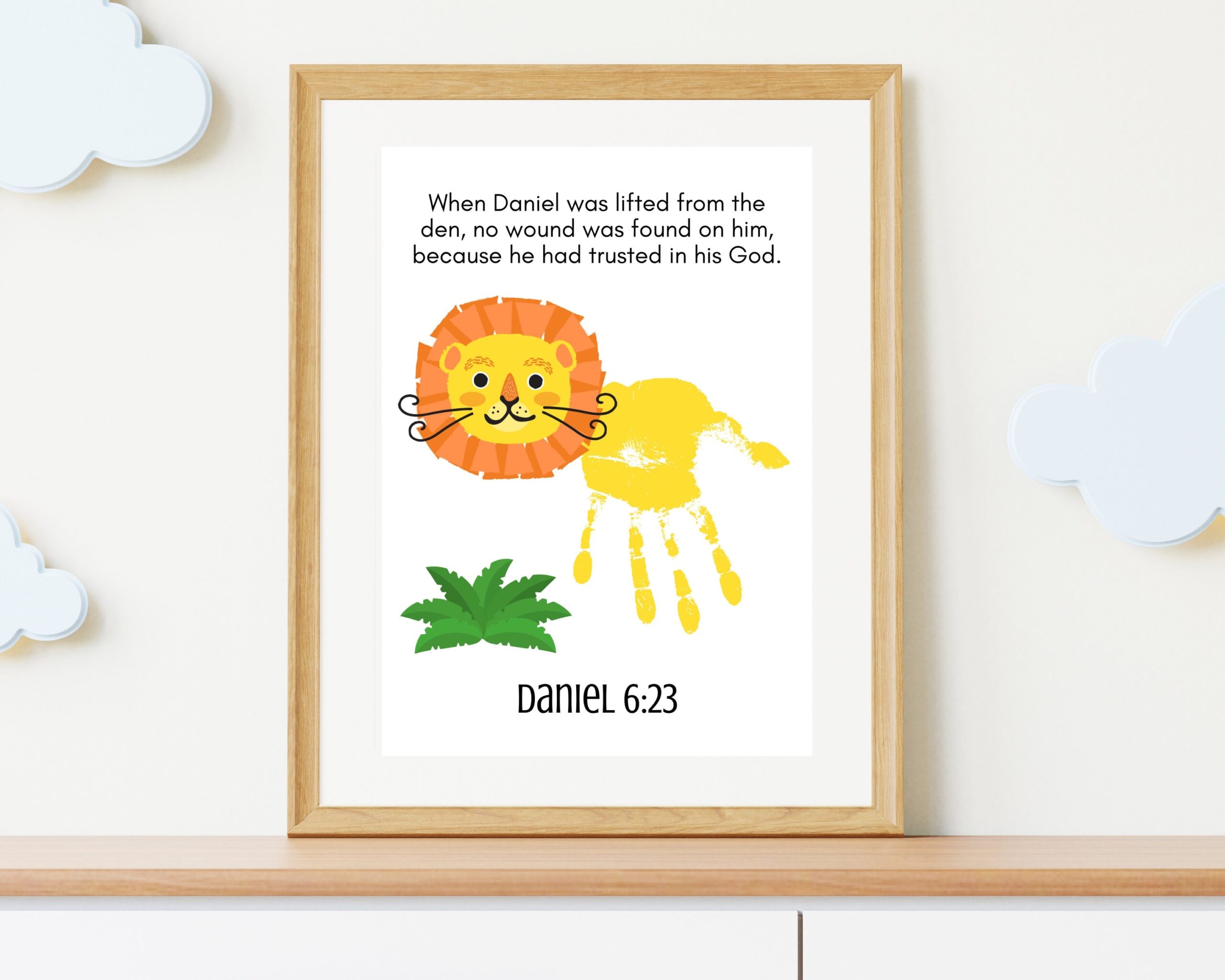 Daniel And The Lions Den Craft Bible Handprint Craft Bible Craft For Kids Bible Art For Kids Christian Craft For Kids Printable Etsy