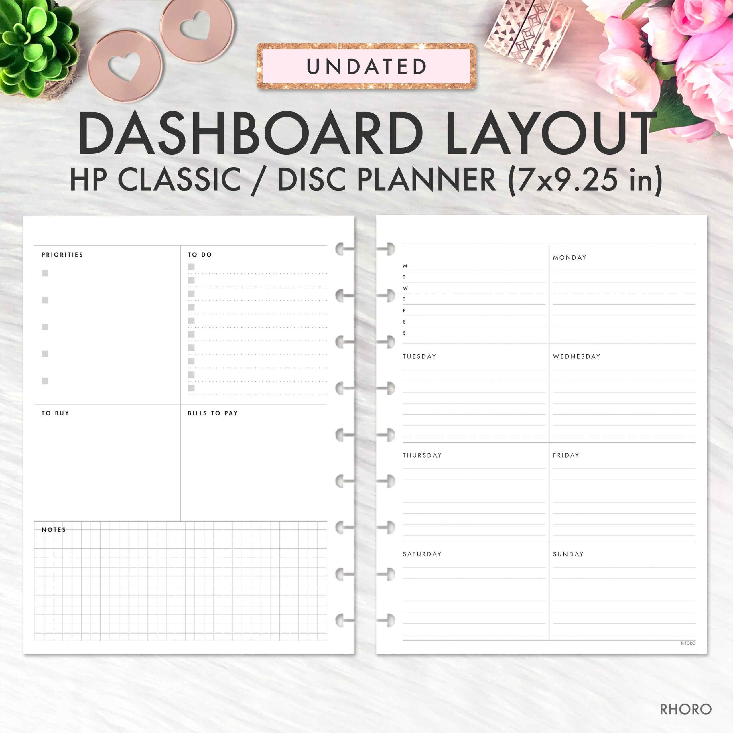 free printable happy planner inserts
