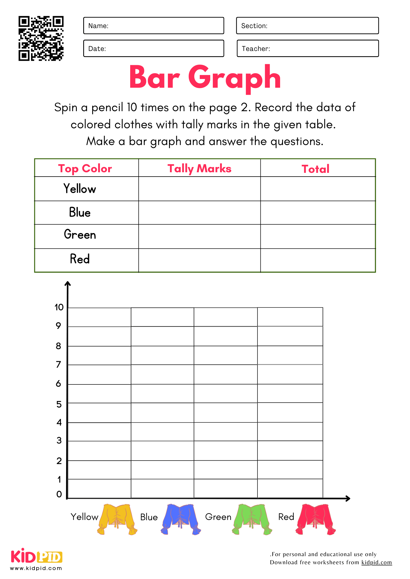 free printable graphing worksheets for third grade
