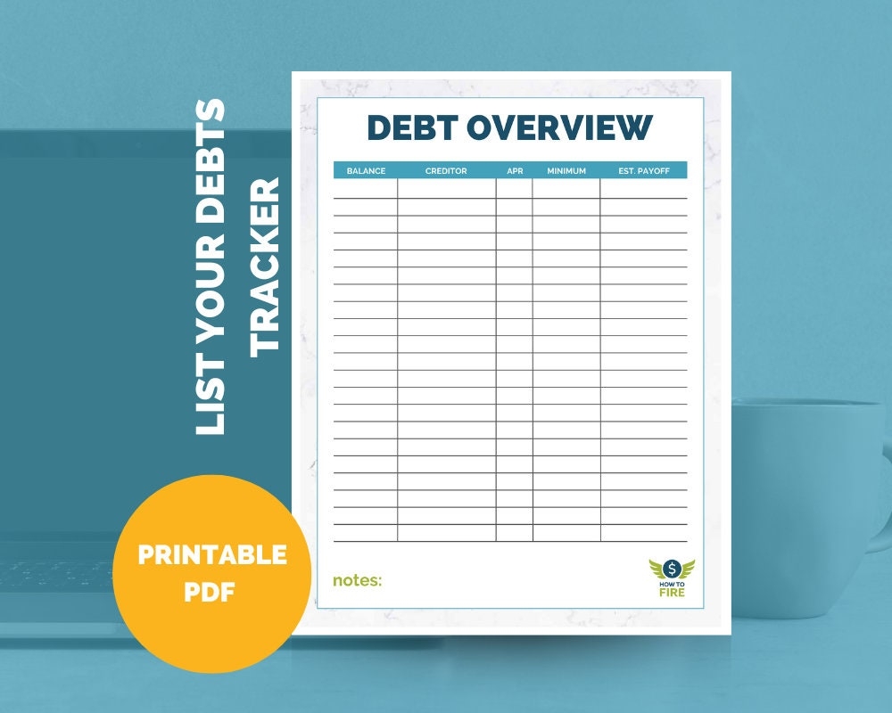 printable debt to income worksheet