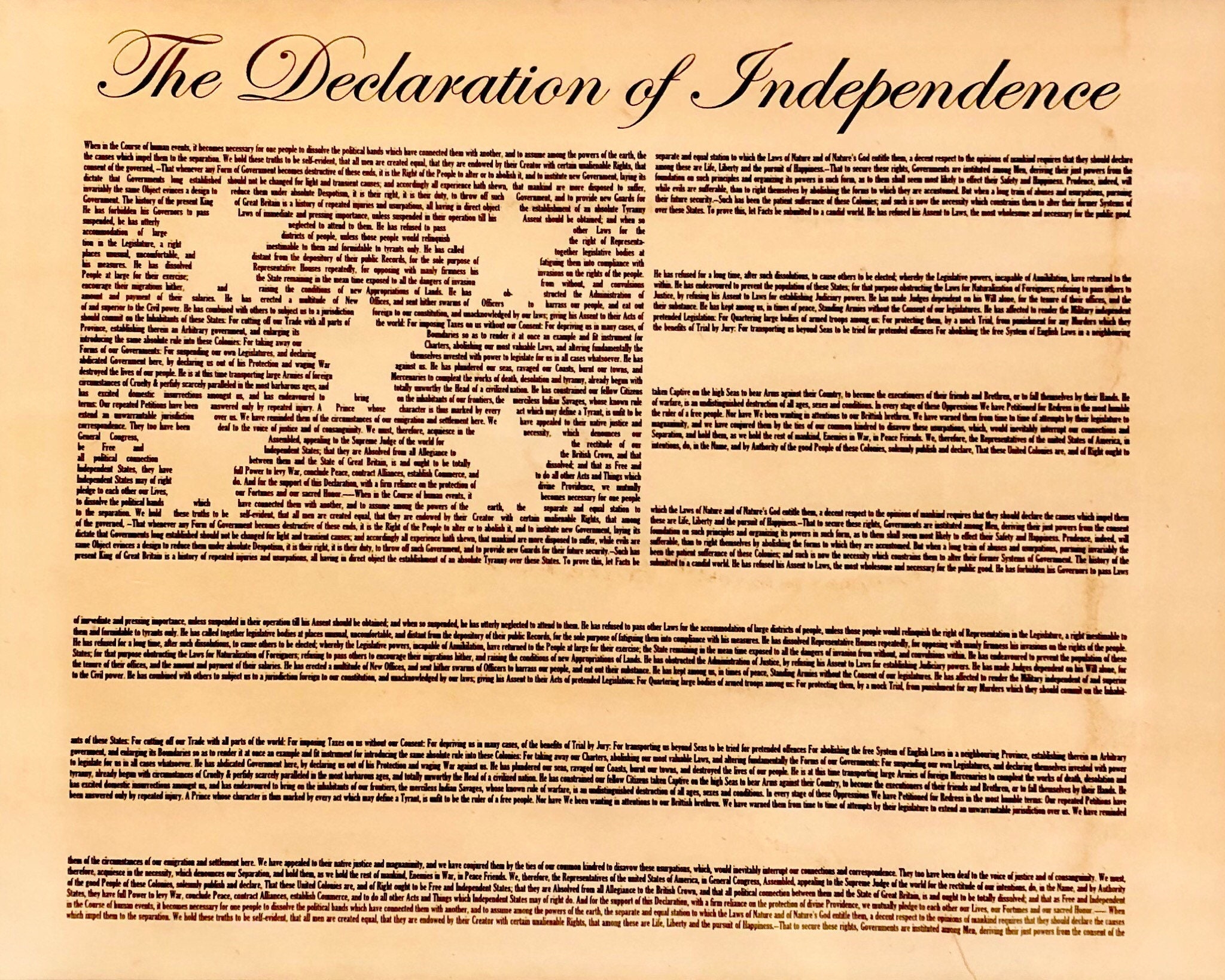 declaration of independence printable pdf