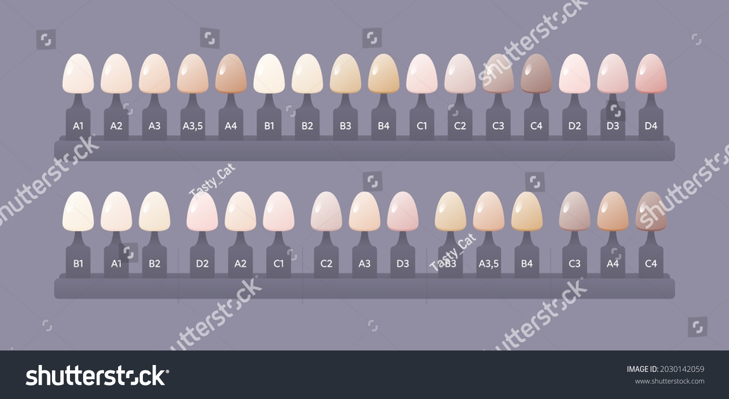 Dental Tooth Shade Guide Over 53 Royalty Free Licensable Stock 