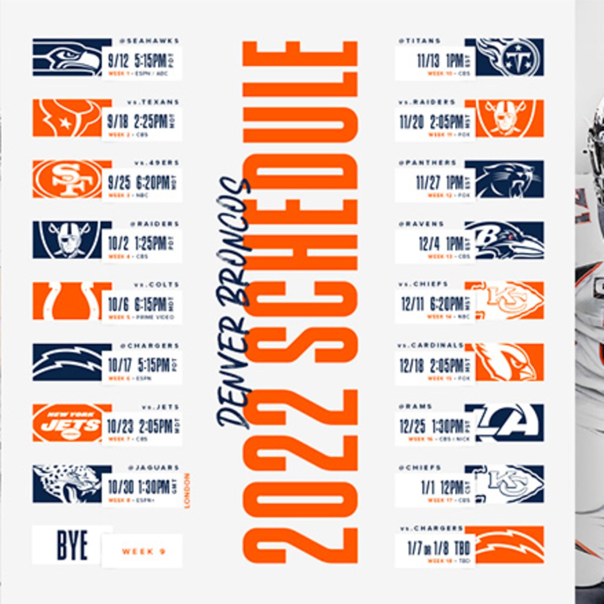Denver Broncos Schedule 2022 Athlon Sports