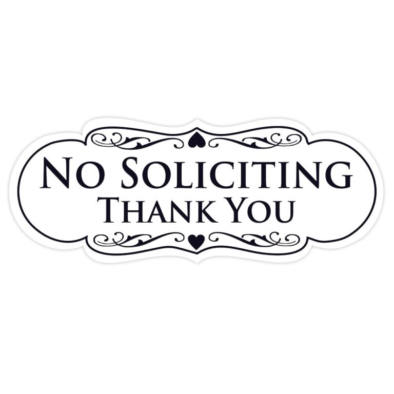 Designer NO SOLICITING Thank You Sign All Quality Worksheets Library