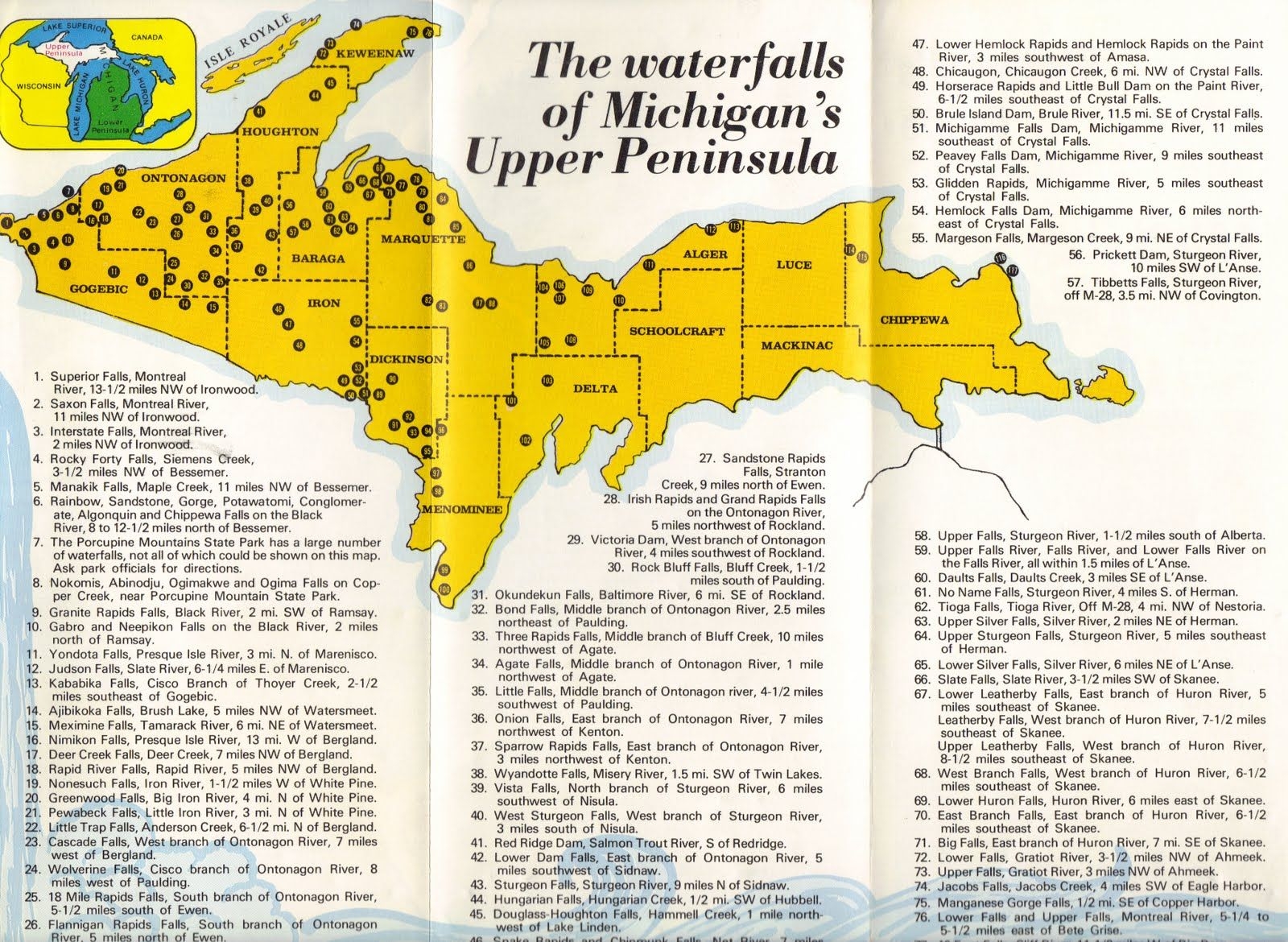 printable map of upper peninsula michigan
