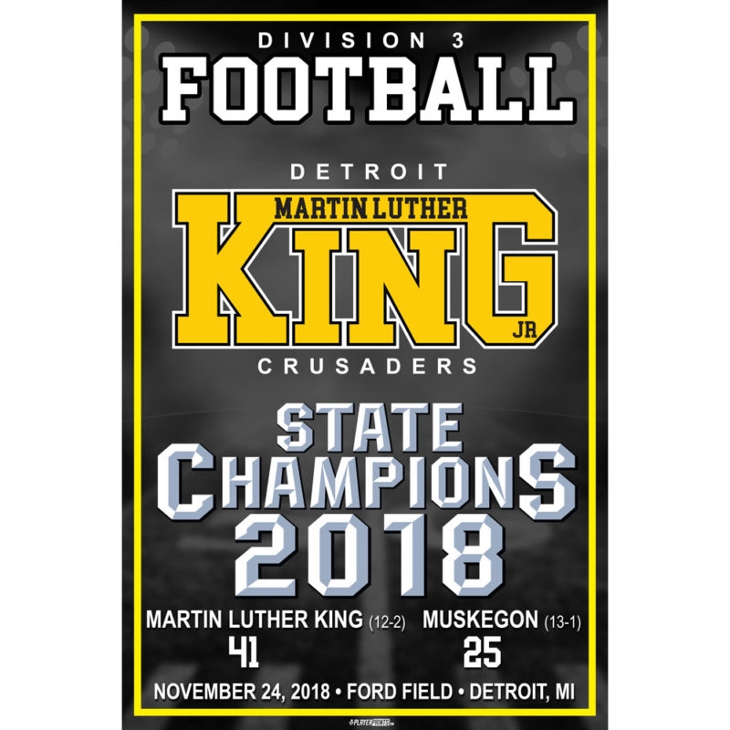 Detroit martin luther king state champion banner web Player Prints Custom Wall Graphics Yard Signs And Big Head Cutouts